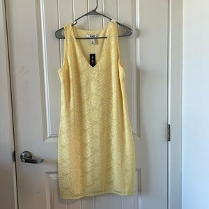 WHBM yellow dress